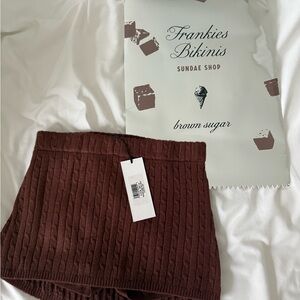 Frankies Bikinis Cable Knit Shorts